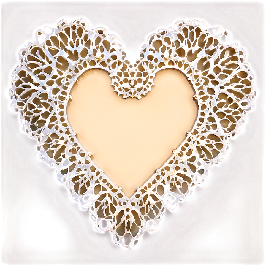 Heart-shaped Doily Png Stb74 PNG Image