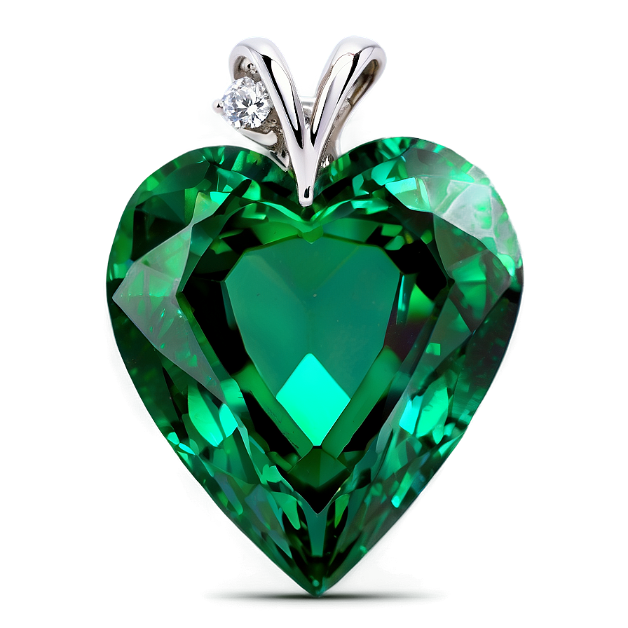 Heart-shaped Emerald Png 06122024 PNG Image