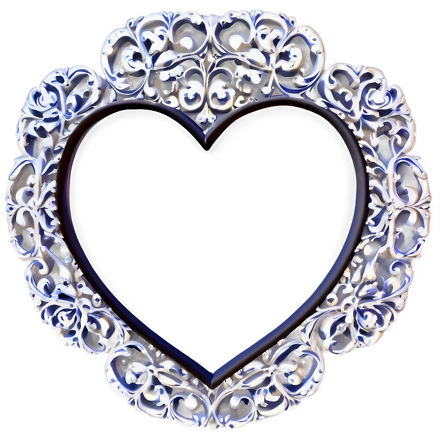 Heart Shaped Picture Frame Png Cbe13 PNG Image