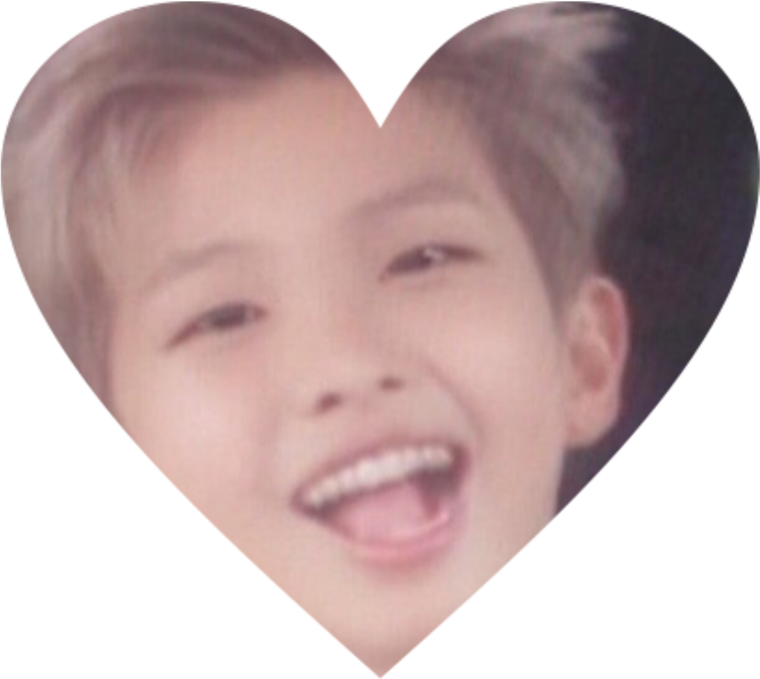 Heart Shaped Portrait Laughing Boy PNG Image