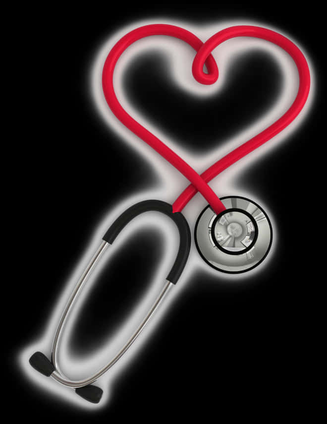 Heart Shaped Stethoscope PNG Image