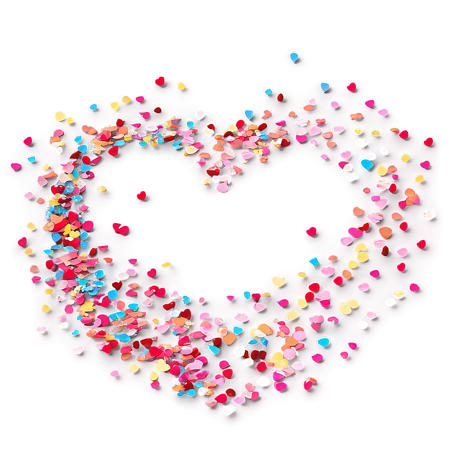 Heart Sprinkles Png Oen70 PNG Image