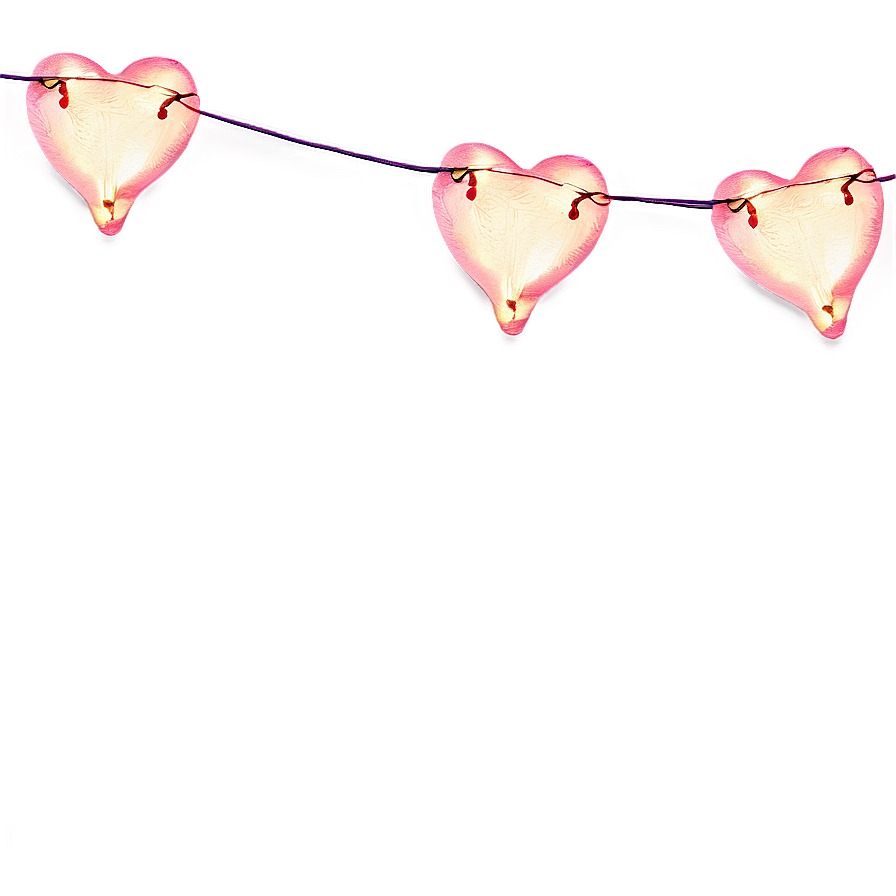 Heart String Lights Png 53 PNG Image