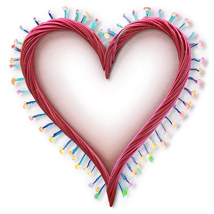 Heart String Overlay Png Tne16 PNG Image