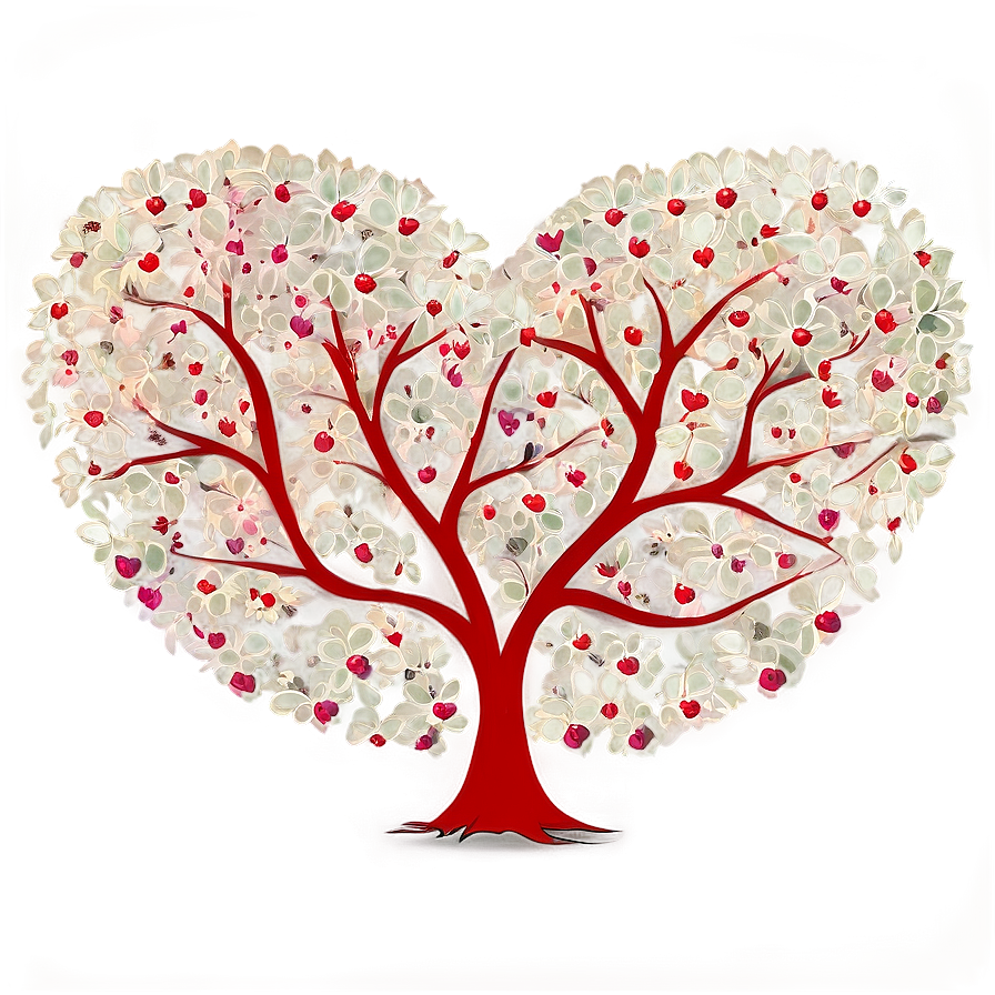 Heart Tree Design Png Vcc PNG Image