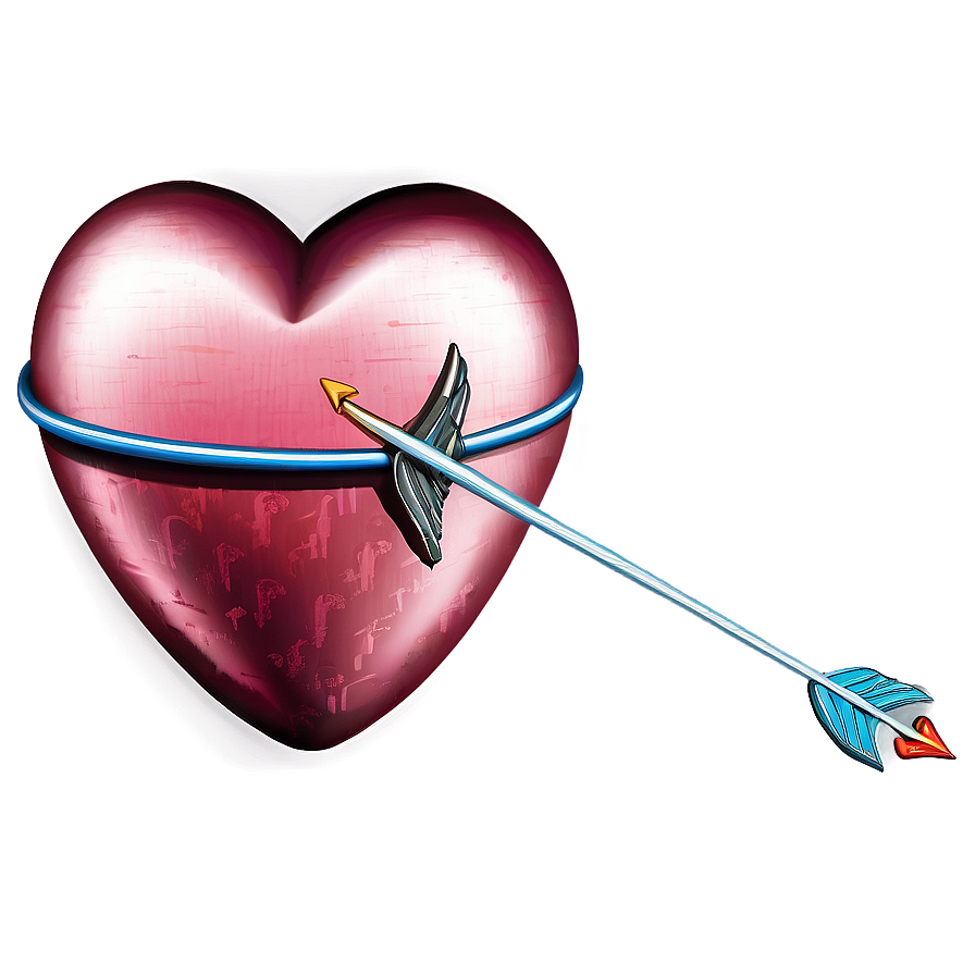 Heart With Arrow Drawing Png 19 PNG Image