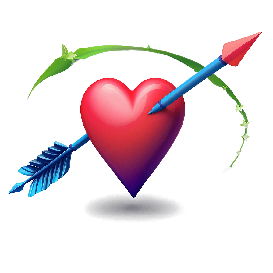 Heart With Arrow Emoji Png Design 05042024 PNG Image