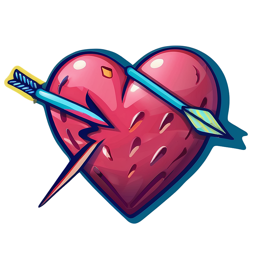 Heart With Arrow Emoji Png Design Asl PNG Image