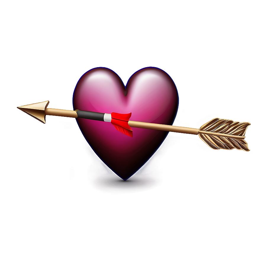 Heart With Arrow Emoji Png Design Uio98 PNG Image