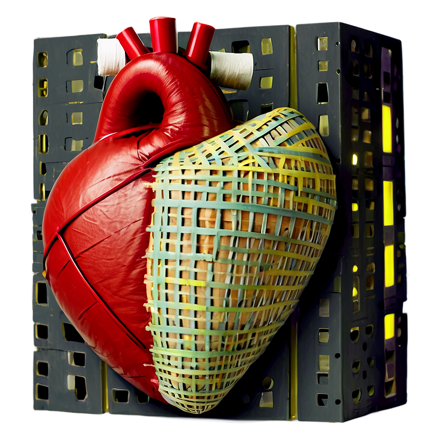 Heart With Bandage Png C PNG Image