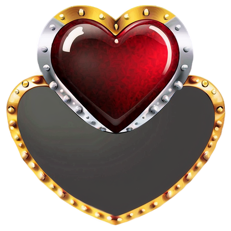 Heart With Banner Emoji Png Artwork 98 PNG Image