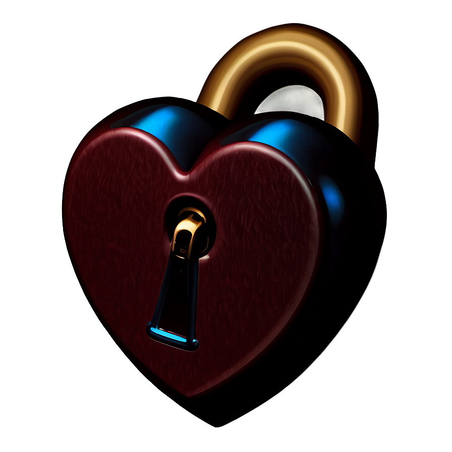 Heart With Lock Emoji Png Graphic 05042024 PNG Image