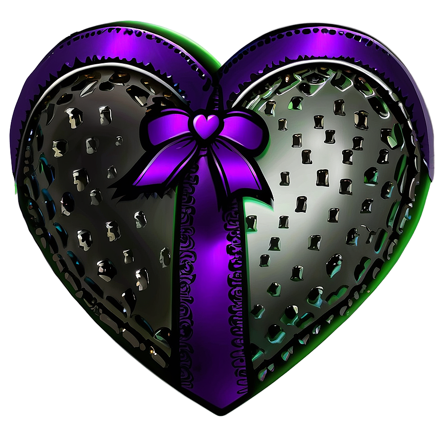 Heart With Ribbon Artwork Png Occ80 PNG Image