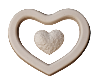 Heart Within Heart Sculpture PNG Image