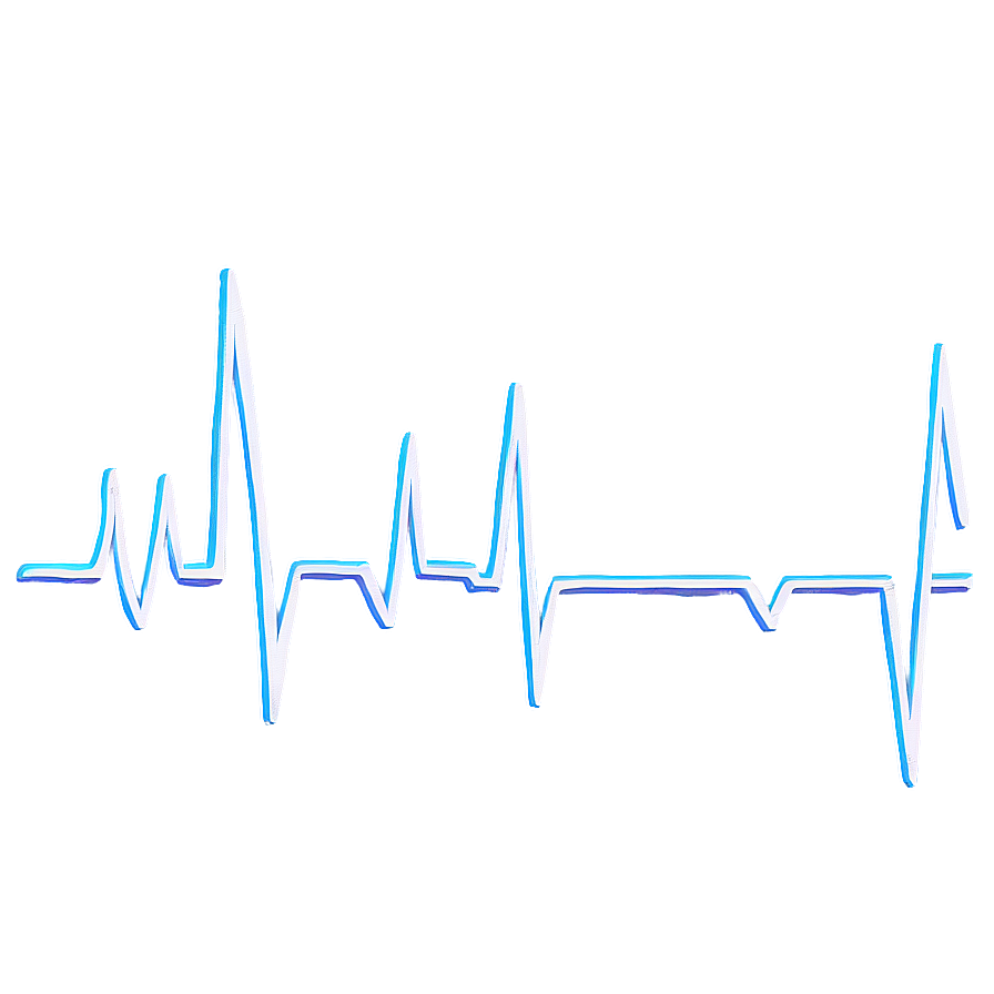 Heartbeat Line With Broken Pattern Png 06292024 PNG Image