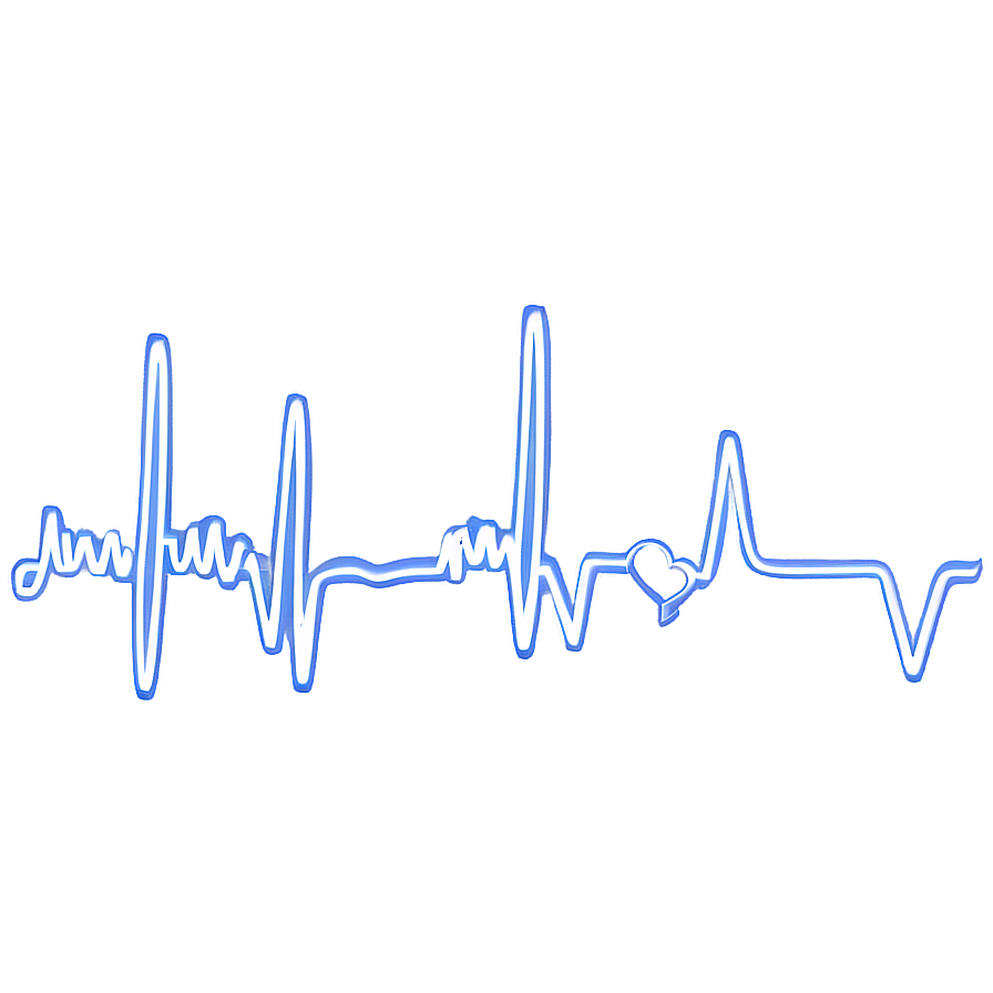 Heartbeat Line With Broken Pattern Png Cak PNG Image