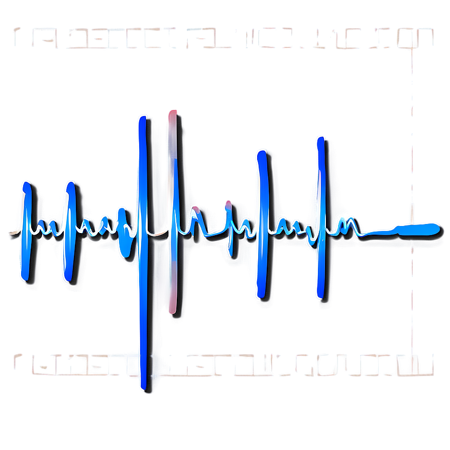 Heartbeat Line With Flare Effect Png 06292024 PNG Image