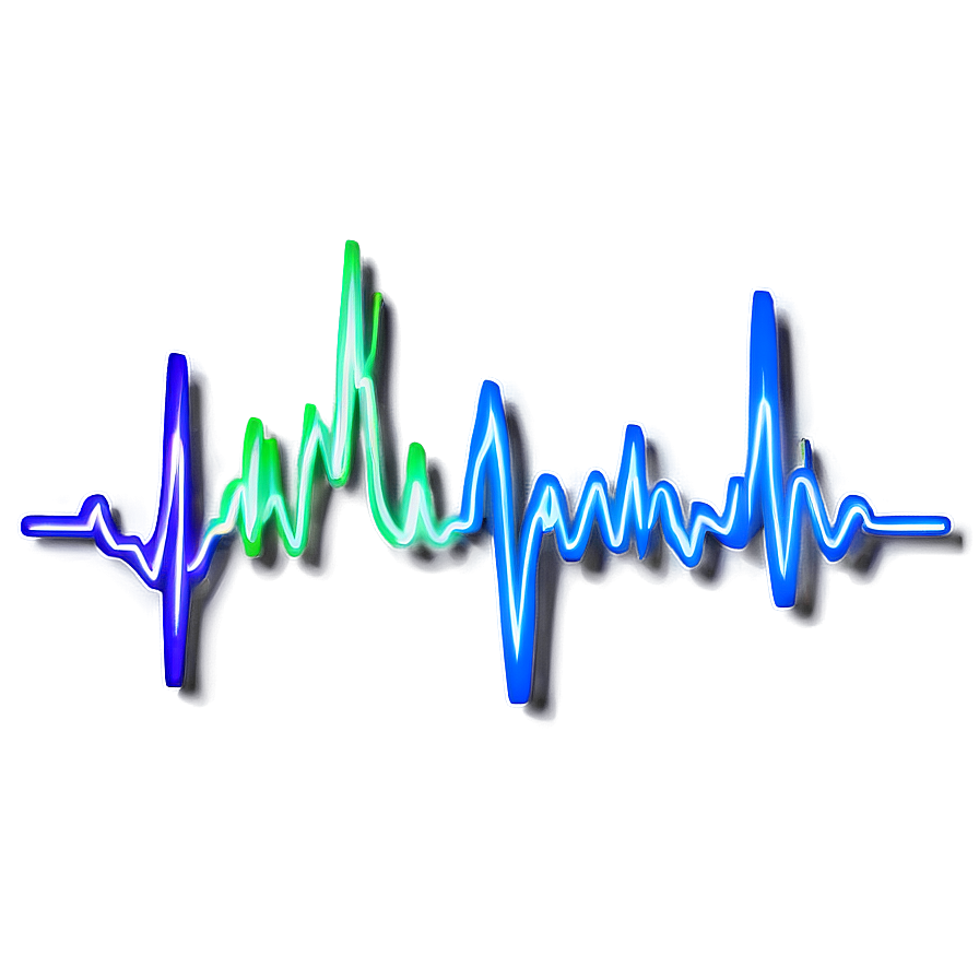 Heartbeat Line With Flare Effect Png 27 PNG Image