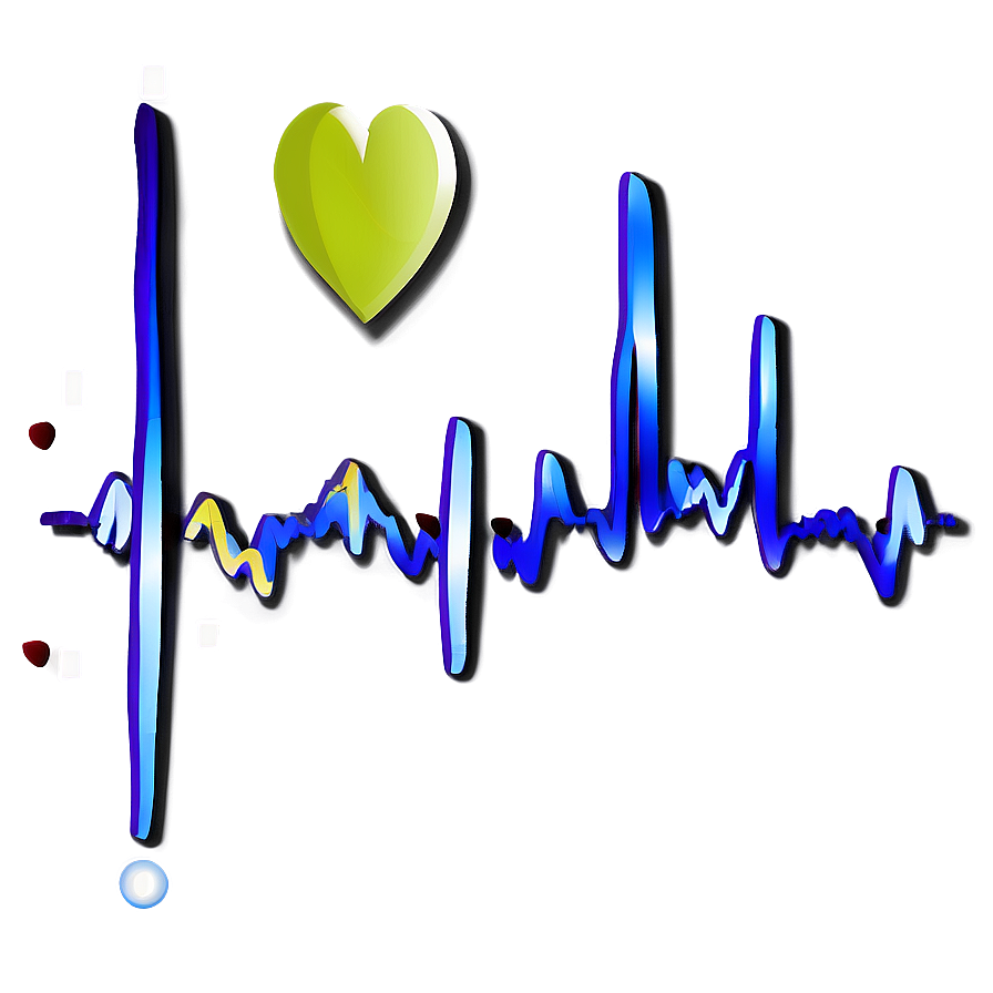 Heartbeat Line With Heart Icon Png 06292024 PNG Image