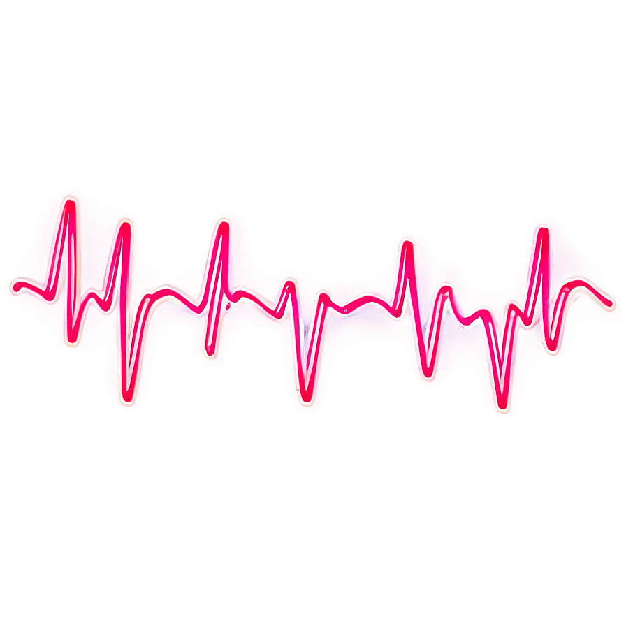 Heartbeat Line With Sparkles Png 06292024 PNG Image