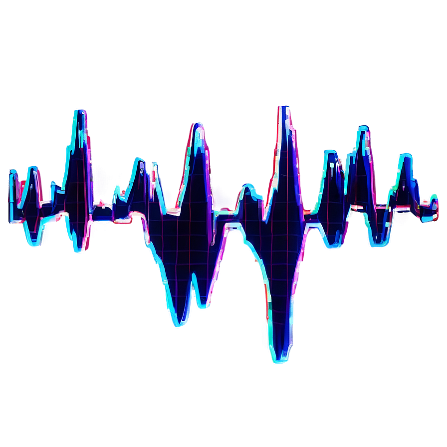 Heartbeat With Glitch Effect Png 4 PNG Image