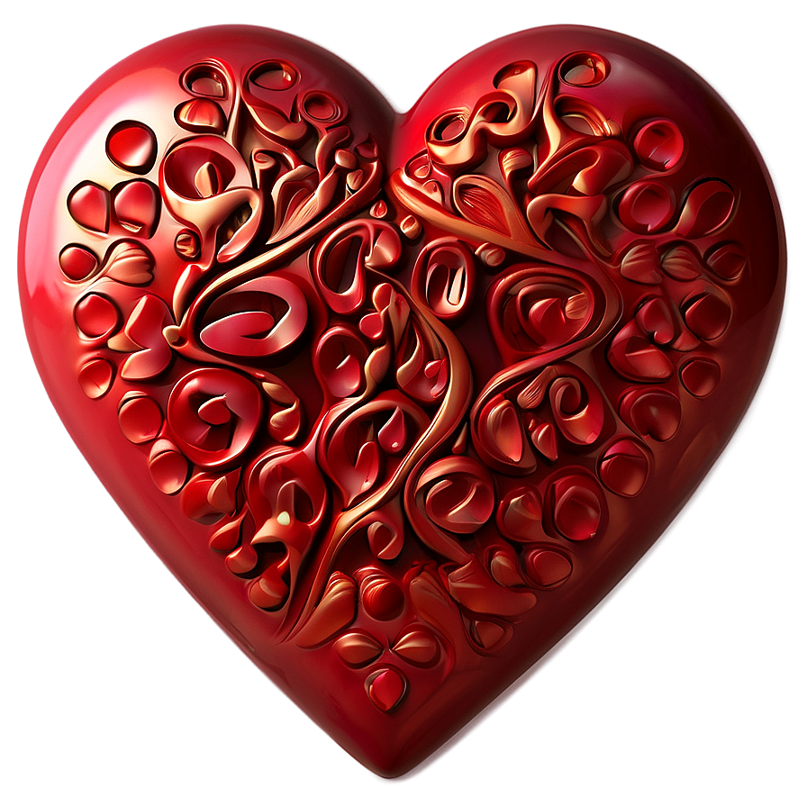 Heartfelt Red Heart Emoji Png Nsj91 PNG Image