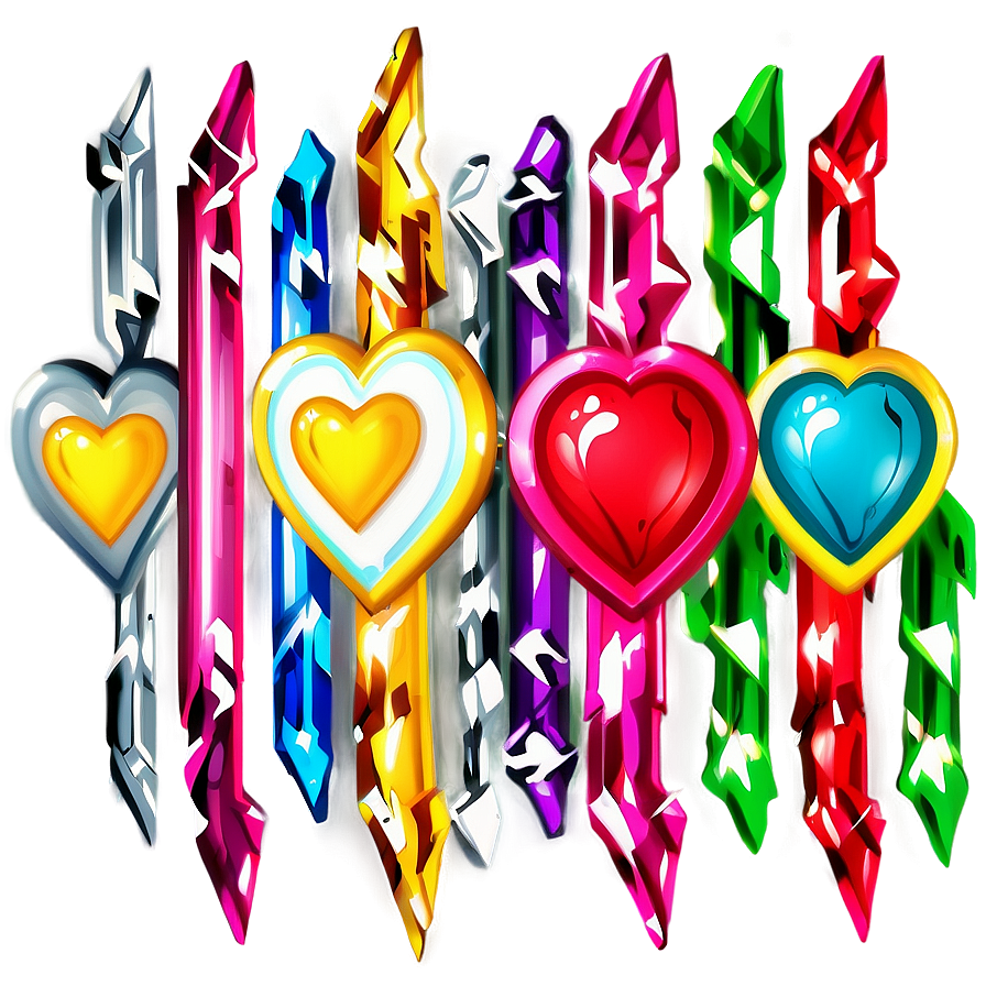 Hearts And Arrows Png Nbf PNG Image