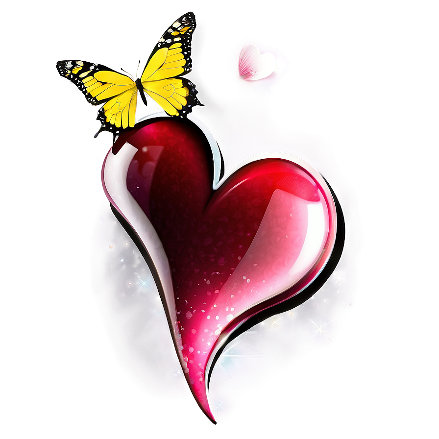 Hearts And Butterflies Png 82 PNG Image