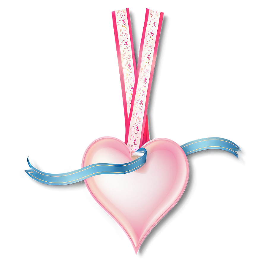 Hearts And Ribbons Png 72 PNG Image