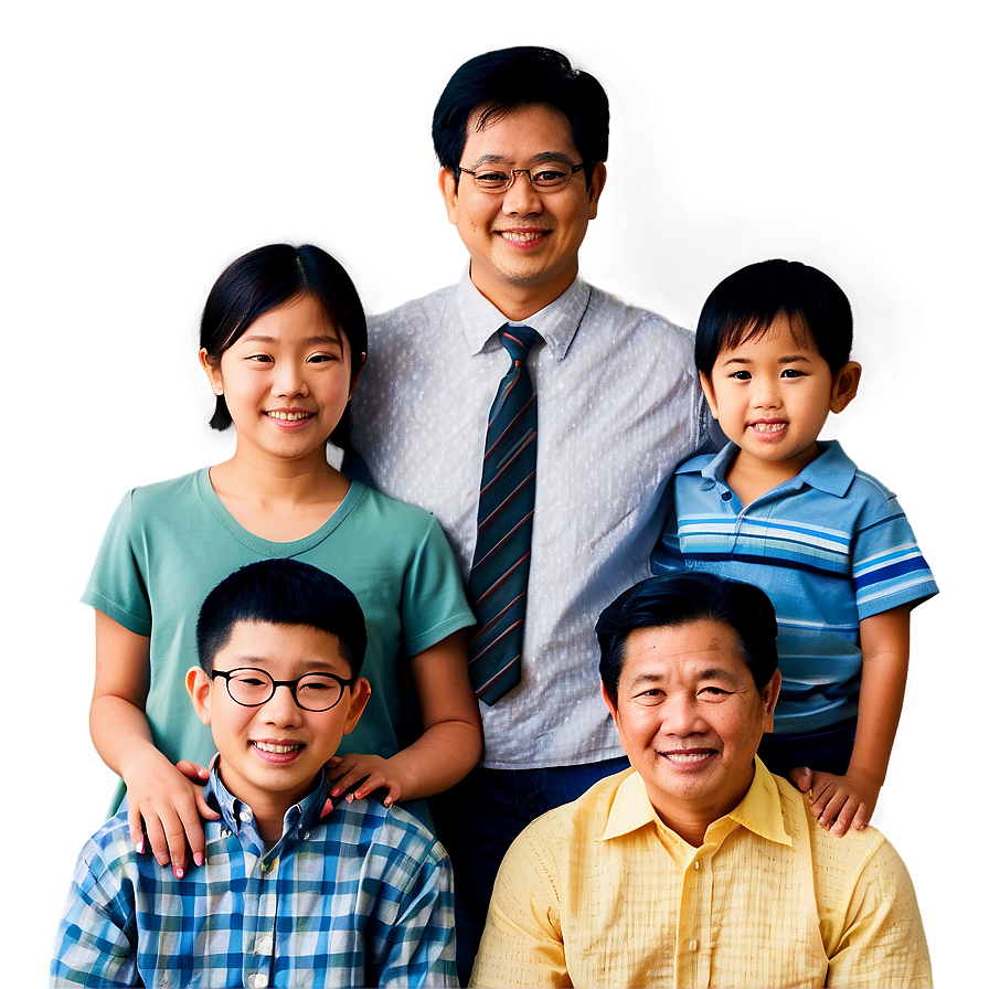 Heartwarming Family Photo Picture Png Vpe PNG Image