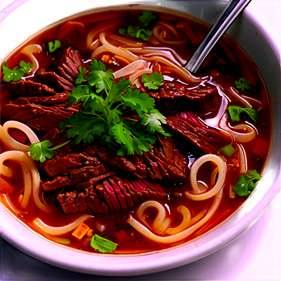 Hearty Beef Noodle Soup Png 6 PNG Image