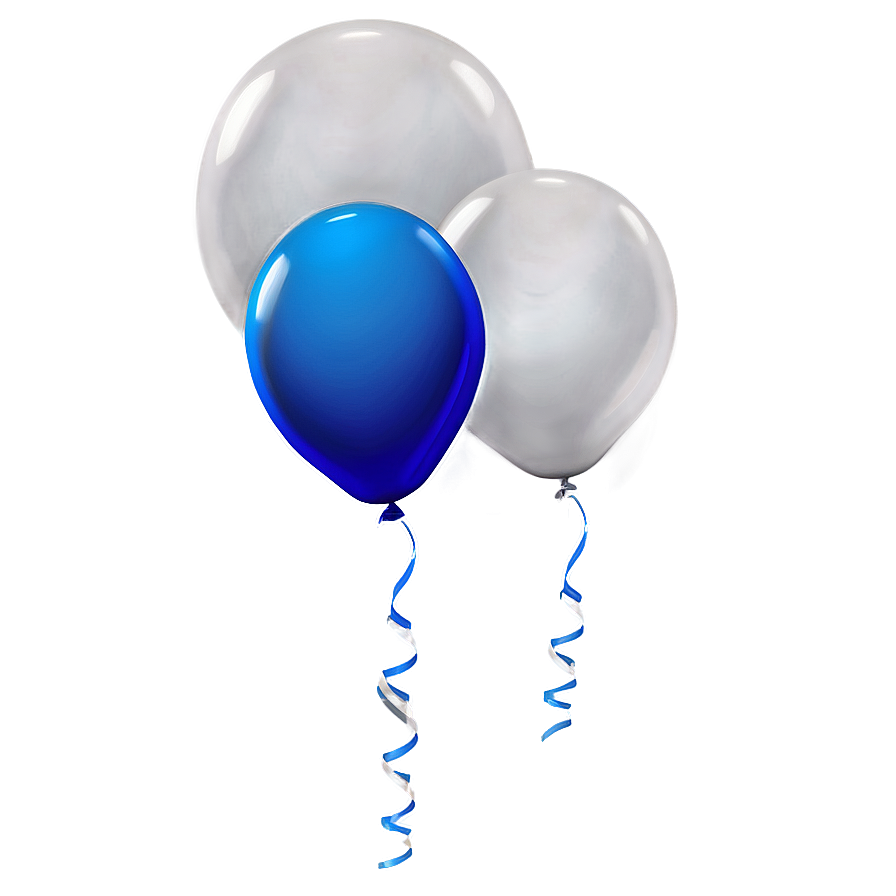 Heather Blue Balloons Png Yqa PNG Image