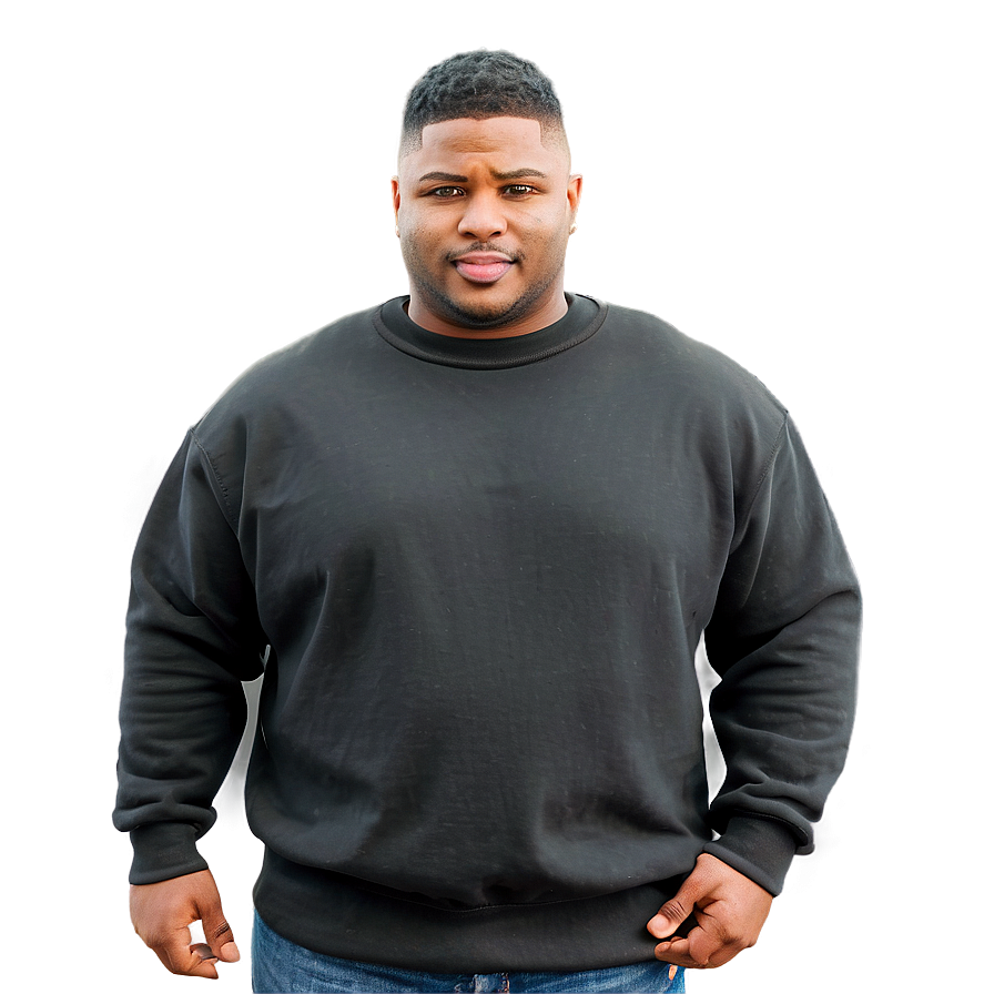 Heavyweight Black Winter Sweatshirt Png 80 PNG Image