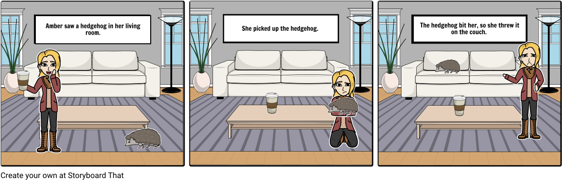 Hedgehog Encounter Living Room PNG Image