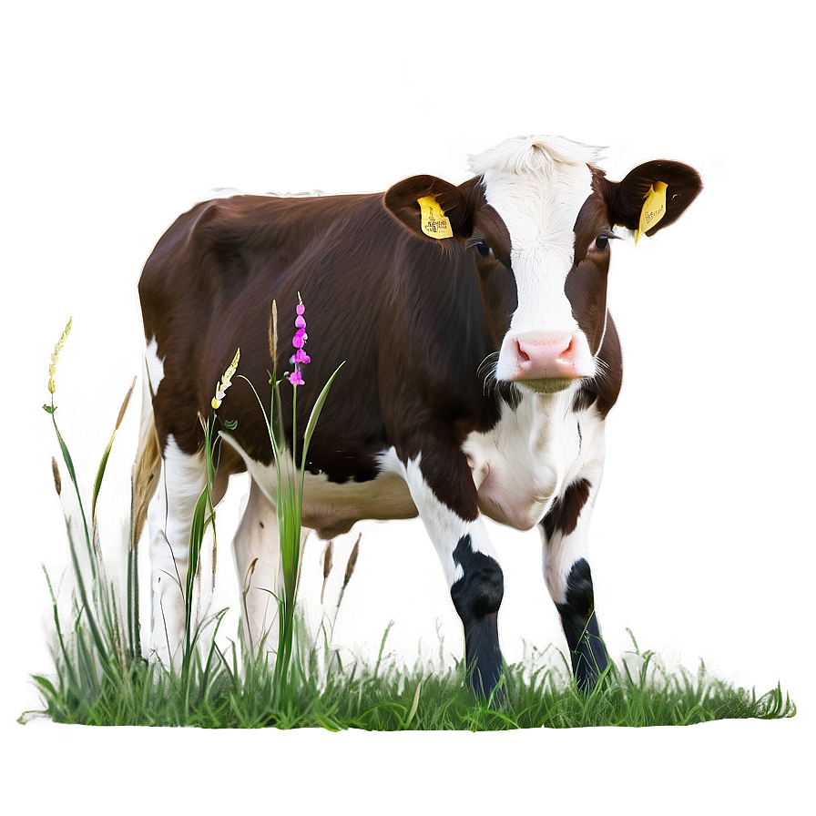 Heifer In Grass Png Hfq94 PNG Image