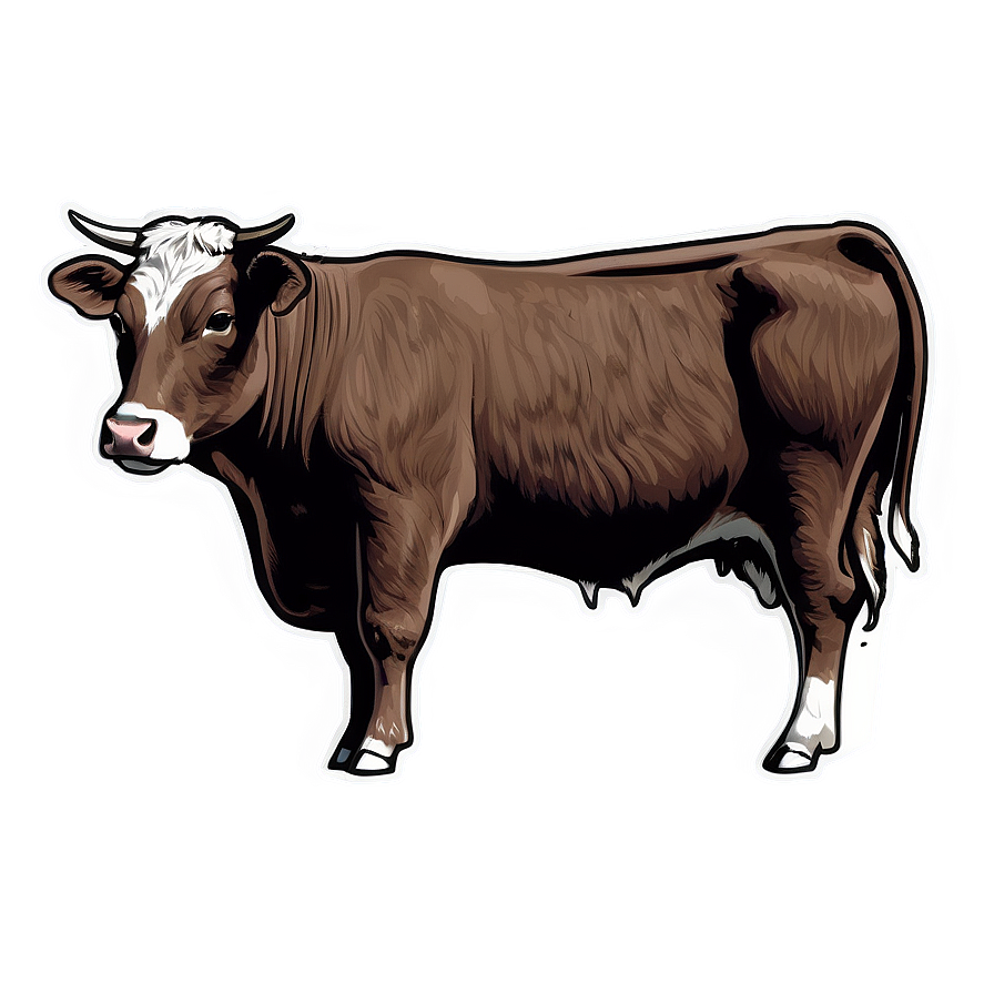 Heifer Outline Drawing Png 06282024 PNG Image