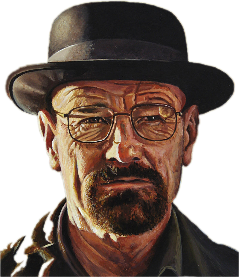 Heisenberg_ Portrait_ Breaking_ Bad PNG Image