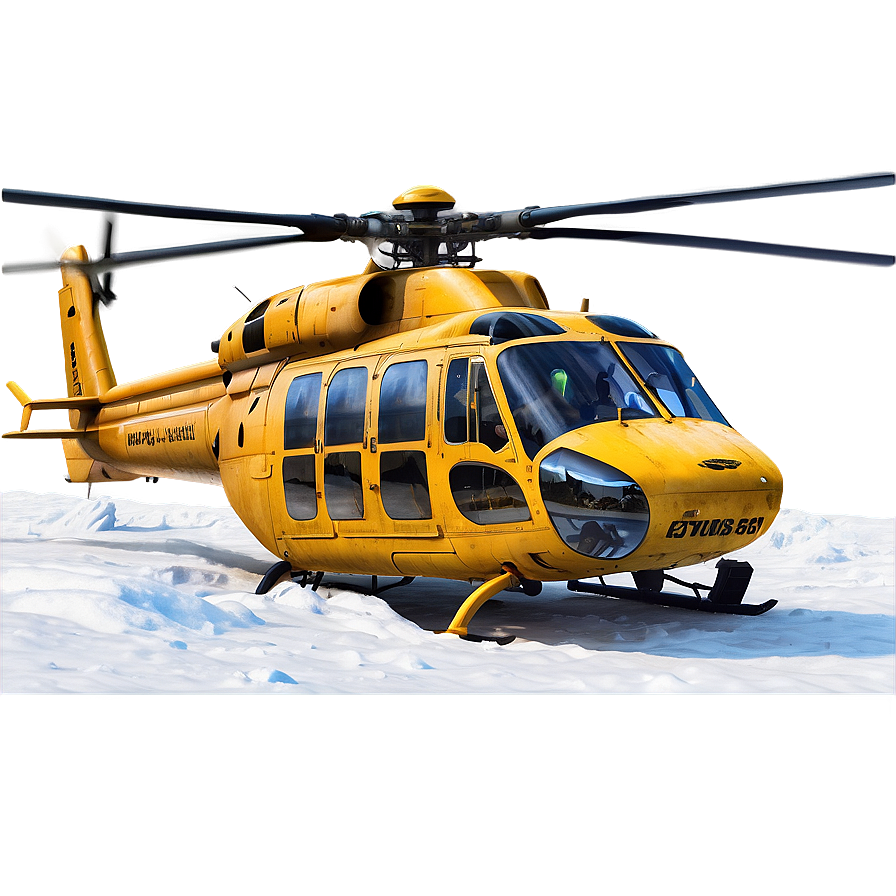 Helicopter In Snow Png 85 PNG Image