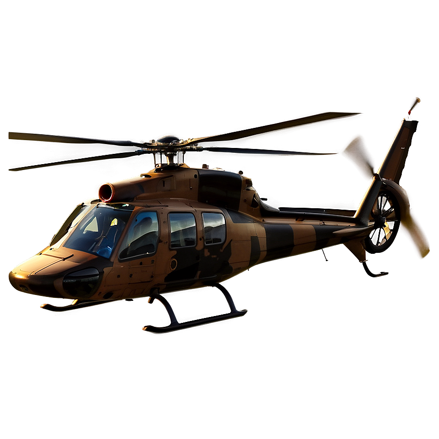 Helicopter In Sunset Png Geo PNG Image