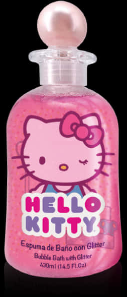 Hello Kitty Glitter Bubble Bath PNG Image