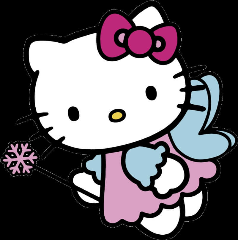 Hello Kitty Winter Theme PNG Image