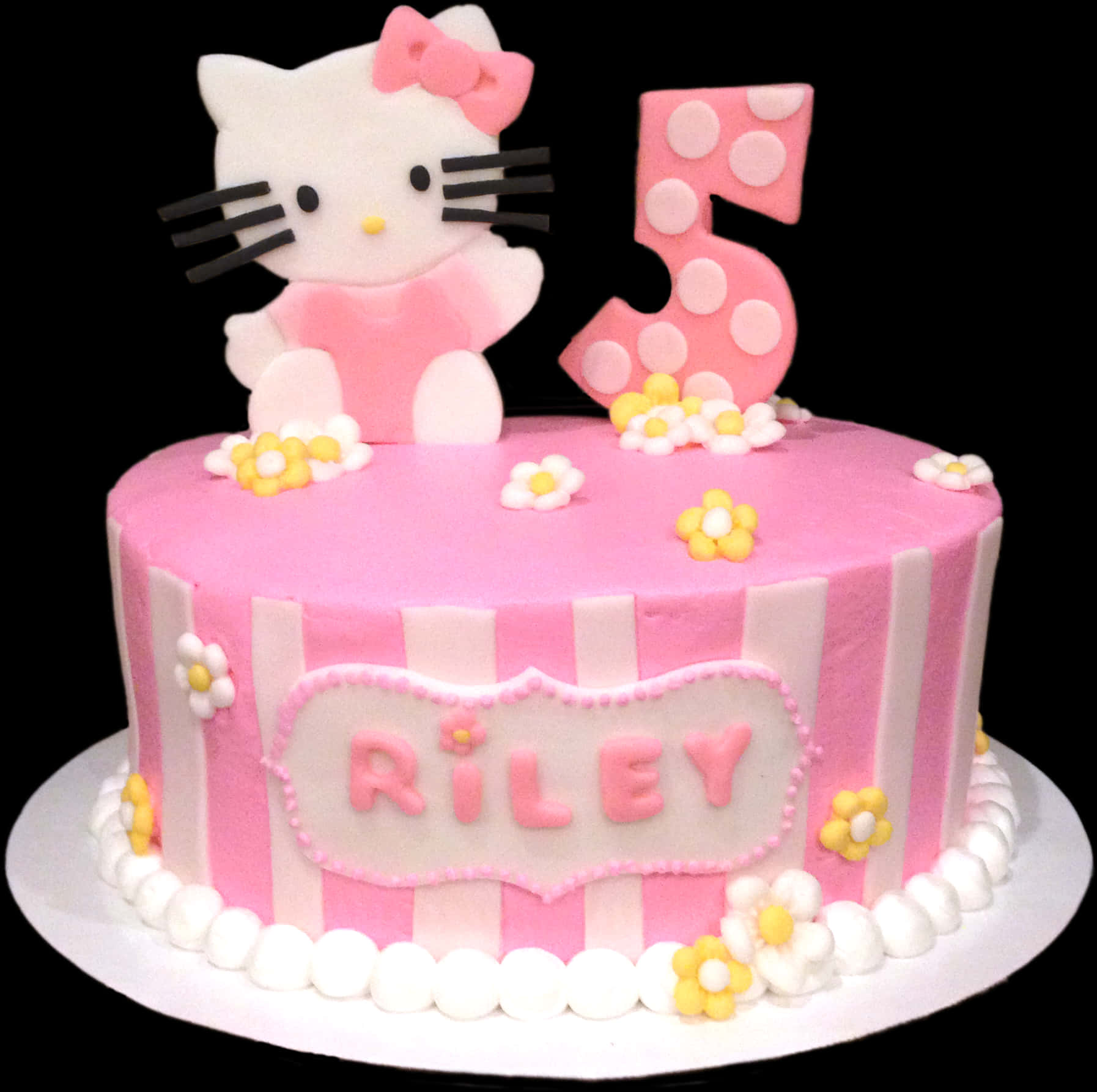 Hello Kitty5th Birthday Cake PNG Image