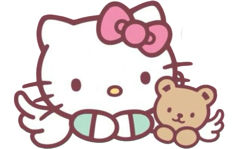 Hello Kittyand Teddy Bear PNG Image