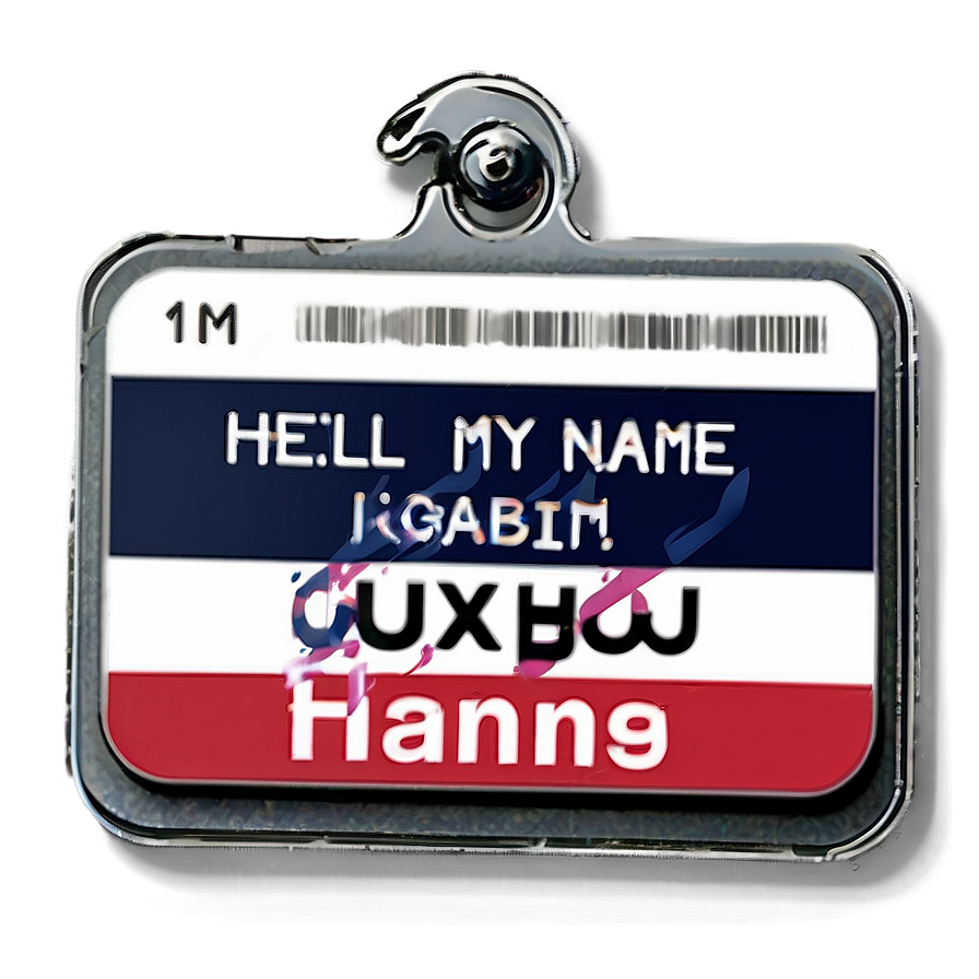 Hello My Name Is Meeting Badge Png Uwl PNG Image