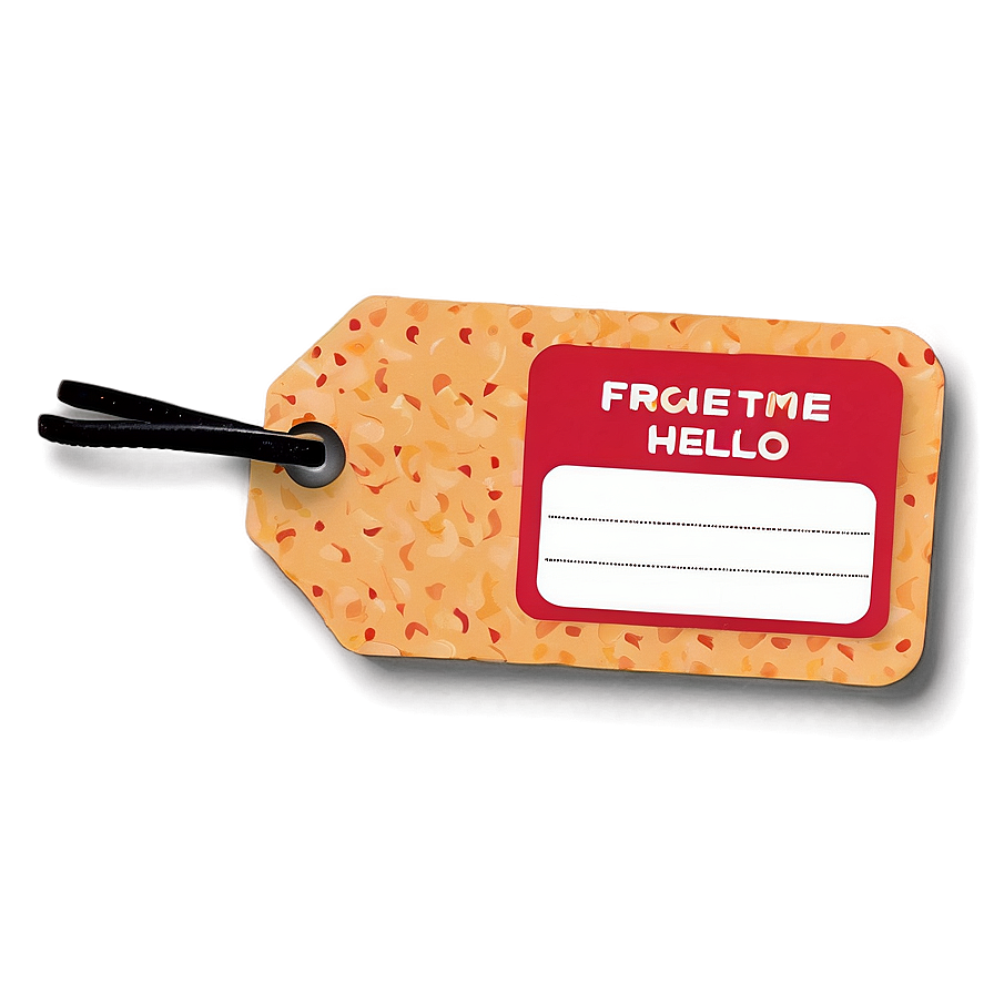 Hello My Name Is Tag Png Cff9 PNG Image