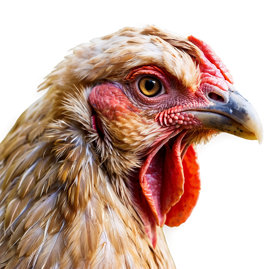 Hen Head Close-up Png 06202024 PNG Image