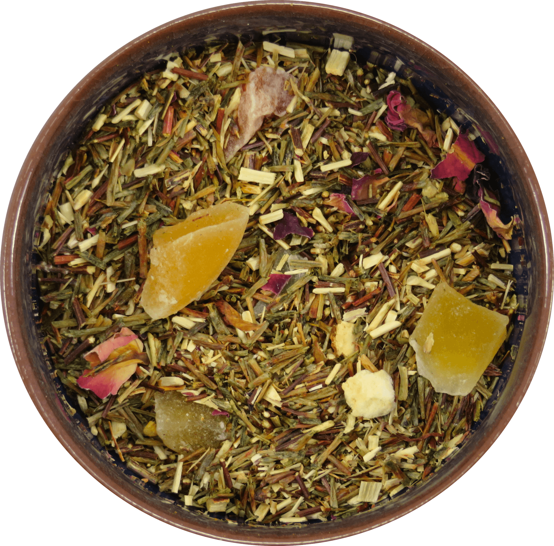 Herbal Tea Blend Top View.png PNG Image