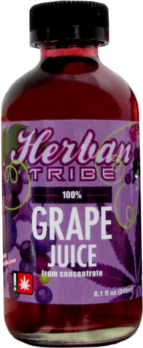 Herban Tribe Grape Juice Bottle PNG Image