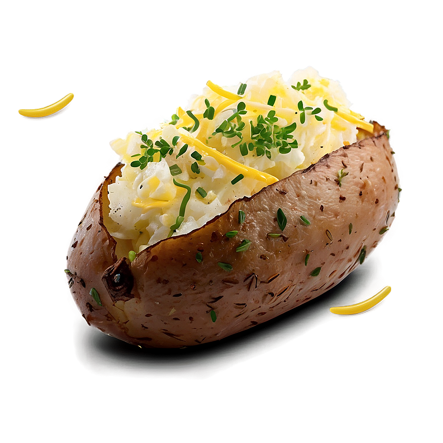 Herbed Baked Potato Png Qja PNG Image