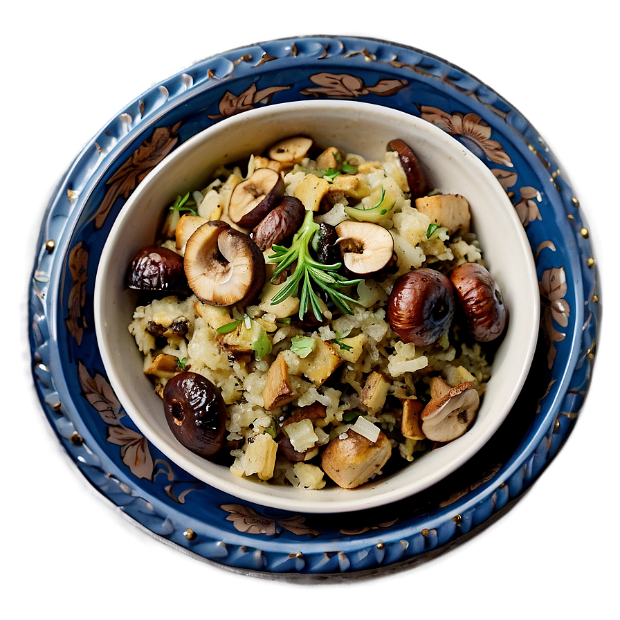 Herbed Stuffing With Mushrooms Png Uuf43 PNG Image